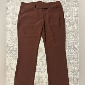 Amanda Uprichard Low Rise Sz Medium Brown Dress Pants